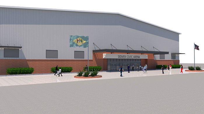 Proposed Dover Civic Arena design